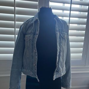 Zara lined denim jacket sz L
